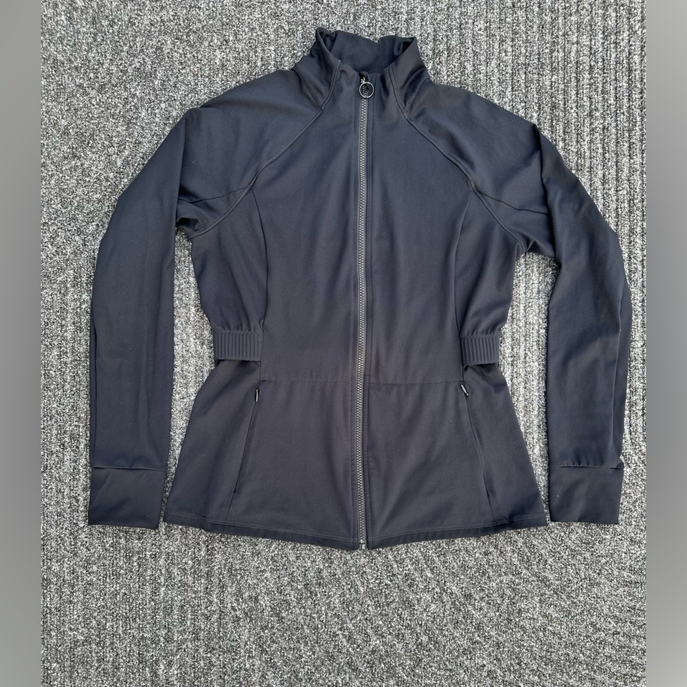 Black Fabletics Trinity Cold Weather Performance Jacket Size M Vent Pockets - Picture 5 of 14